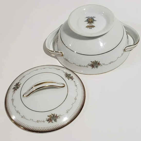 Noritake Joanne  Pattern Sugar bowl/Creamer Set,Fine Bone China. - Picture 8 of 11